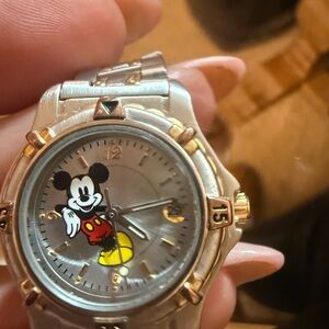 Silver and Gold  Mickey Mouse Women's Watch purchased at Disneyland Park Jewelry